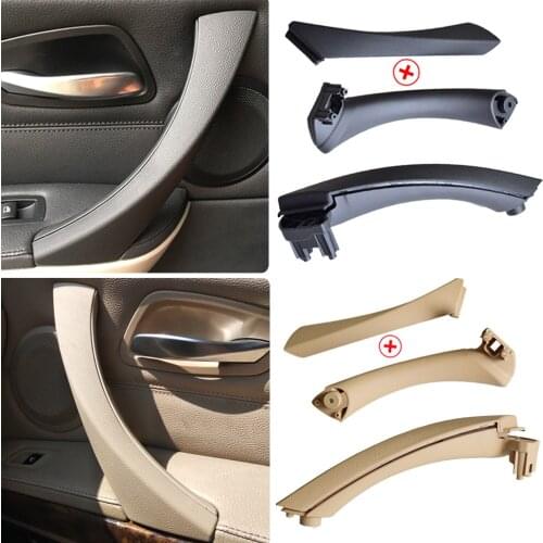 Car Interior Handle Inner Door Armrest Panel Pull Trim Cover For BMW 3 series E90 E91 328 330 335 Beige Black Left Right