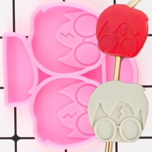 Magic Boy Straw Topper Silicone Mold DIY Craft Keychain Epoxy Resin Molds Candy Chocolate Fondant Cake Decorating Tools