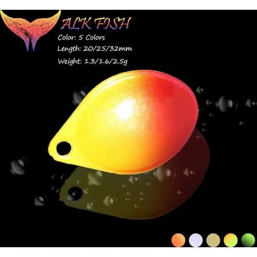 WALK FISH 1PCS 1.3G/1.6G/2.5G Sequin Bait DIY Fishing Lures Spoon Noise Film Metal Bait Sinking Hard Bait Fishing Accessories