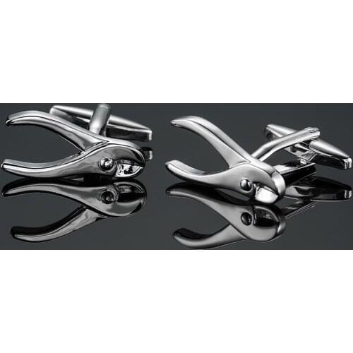 DY New high quality Silvery tool pliers Cufflinks fashion Mens French shirt Cufflinks free shipping