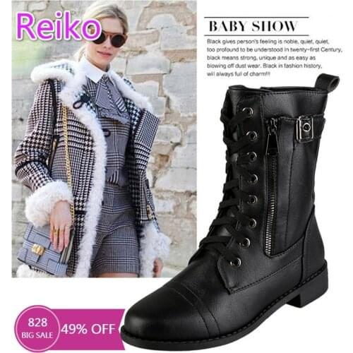 Retro Martin boots women 2021 autumn and winter new tooling boots large size foreign trade short boots thick heel knight boots