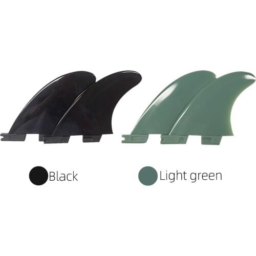 2pcs Surfing Surf for Performer Fin Tri-quad Fin Set Plastic Fins Surfboard Tail Rudder Plastics Flat