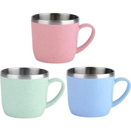 Eco friendly Coffee Mug High Quality Stainless Steel Tea Cup Thermal Flasks Insulation Water Coffee Juice Milk Mug