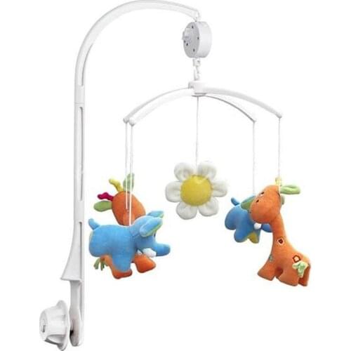 5Pcs DIY Hanging Baby Crib Mobile Bed Bell Toy Holder 360 Degree Rotate Arm Bracket Set 72cm Baby Bed Hanging Rattles Toys