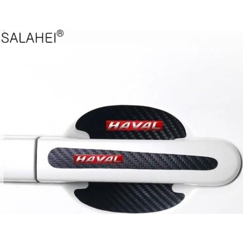 8pcs Car Door Bowl Handle Carbon Fiber Protector Sticker For Great Wall Haval/Hover H1 H2 H3 H5 H6 F7X H7 H4 H8 H9 M4 F5 F7 F9