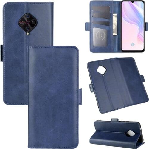 Case For vivo Y9S Leather Wallet Flip Cover Vintage Magnet Phone Case For vivo S1 Pro Coque