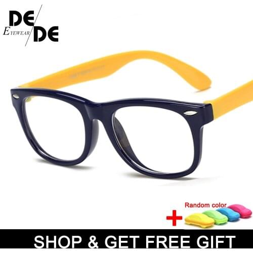 DD Infant Baby Kids TR90 Eyewear Frames Child Safety Eye Glasses With Clear Lens Soft Flexible Optic Frame For Myopia with box