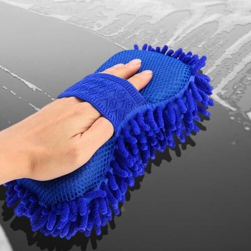 Chenille Microfiber Car Wash Sponge Non Scratch Automobile Cleaning Sponge for Washing Car Truck SUV RV Boat Motorcycle