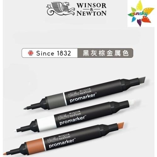 Winsor&Newton Promarker Brush,ranging from subtle pastels to bold vibrant hues,is available in 185 colours,single Self selected
