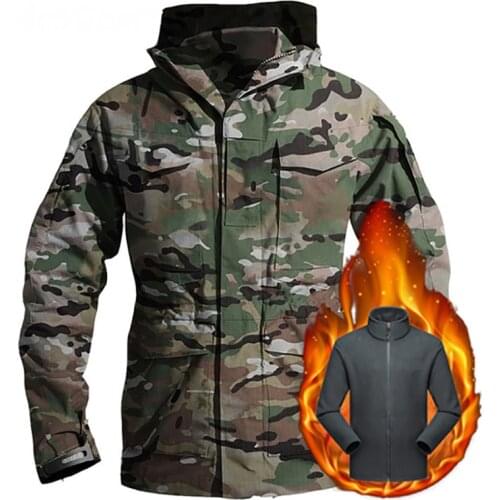 M65 UK US Army Jackets Winter Fleece Thicken Warm Waterproof Jacket Mens Military Windbreaker Coat Flight Pilot Hoodie Clothes