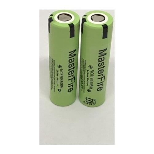MasterFire 2pcs/lot Original 3.7V 3200mAh NCR18650BM 18650 10A Current Power Tool Batteries Lithium Battery Cell For Panasonic