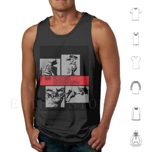 Le Bebop Tank Tops Vest Sleeveless Cowboy Spike Faye Jet Ein Bebop