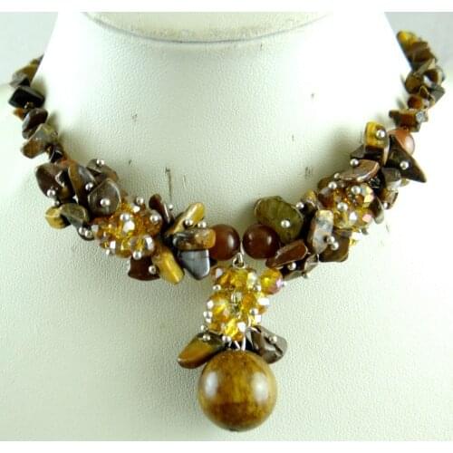 Natural stone Turquoise lapis Opal Quartz crystal tiger eye Irregular pendant for diy jewelry making necklace Accessories A9