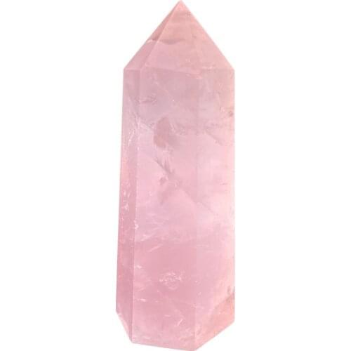 Natural rose quartz crystal obelisk cures 1PC