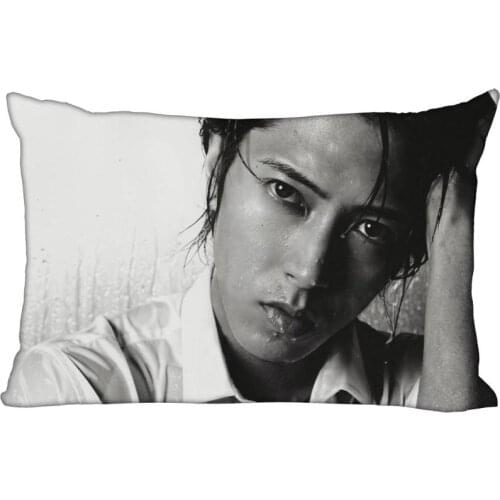 35x45cm Pillowcase Yamashita Tomohisa Rectangle Silk Pillowcases Bed Home Living Room Pillow Covers One Side Custom gift