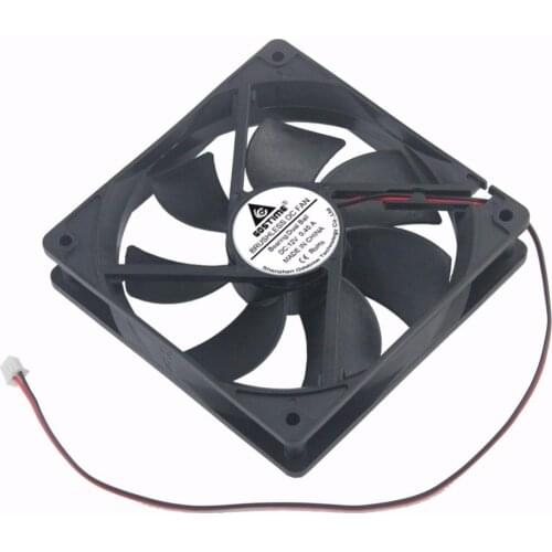 2 Pcs Gdstime 120mm x 25mm PC Case Cooler 12V DC Two Ball 12025B 0.45A Industrial Machine Cooling Fan 120x25mm 12cm 3300RPM