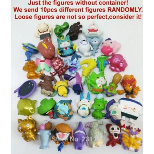 SEND RANDOMLY Lot 10pcs ALL DIFFERENT Japan Anime Youkai Yokai Yo-Kai Watch 2cm Gashapon DX Capsule Figures Kids Collection Toys