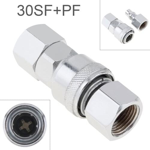 2pcs/set TL-S12 30SF+PF Pneumatic Fitting Quick High Pressure Connector Dual Interface and Telescopic Buckle for Air Compressor