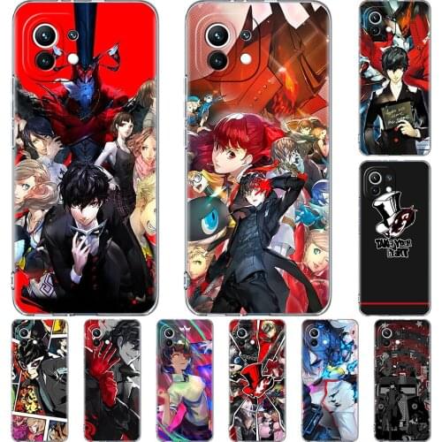 Clear Case for Xiaomi Mi Poco X3 NFC M3 11 10T Lite Phone Soft Cover Note 10 Pro 9T Transparent Celular Capa Persona 5 P5