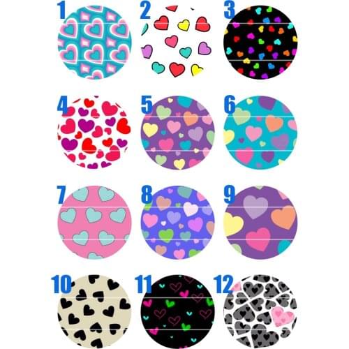 Handmade 10mm~30mm Colorful picture Christmas Round Glass Cabochons for Necklace Decoration and Phone Chain Accessaries 60/pcs