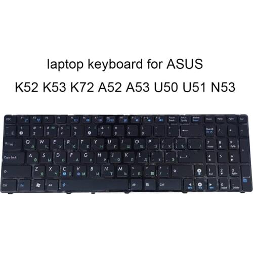 Russian Keyboard for ASUS K52 K52J K52F K53S K53 N50 N53 K72 A53 A52 U50 G51 N51 N52 N53 G73 Laptop keyboards MP-09Q33SU-5282