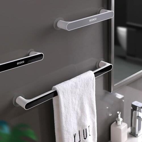 Self-adhesive Towel Holder Rack Wall Mounted Towel Hanger Bathroom Organizer Towel Bar Shelf Kitchen Wipes Hanging Bathroom Hook
