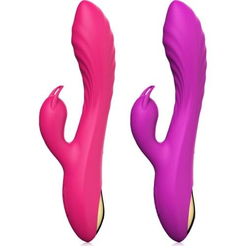 Magnetic Charge Silicone Vibrator,double Vibration G-point Massage Stick,women Dildo Masturbation Bar Vagina Stimulation Sex Toy