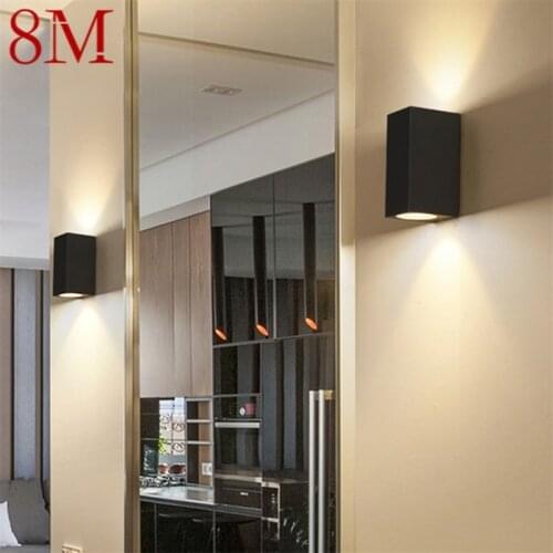 8M Modern Outdoor Sconce Aluminum LED Patio Wall Light Waterproof Creative Decorative For Bedroom Living Room Stairway