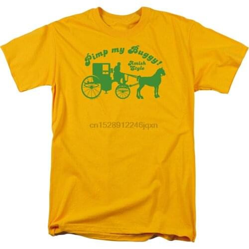PIMP MY BUGGY AMISH STYLE Humorous Adult T-Shirt All Sizes Cotton Cool Gift Personality Tee Shirt