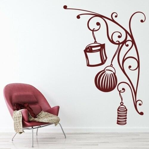 Party Ornament Wall Decal Christmas New Year Festive Art Mural Door Window Vinyl Stickers Bedroom Living Room Home Decor Q140