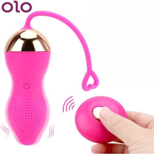 OLO Vibrating Egg Kegel Balls Vaginal Tight Exercise Ball Vibrators Sex Toys for Women Remote Control G-spot Massage