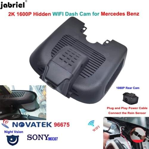 2K 1600P Wifi Car DVR Dash Cam Camera Recorder for Mercedes Benz AMG A35 CLA35 for B Class w247 w118 Mercedes Benz A Class w177