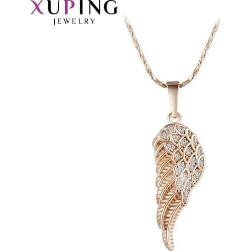 Xuping Fashion Temperament Wings Shape Necklace Pendant for Women Christmas Day Jewelry Gift M58-30172