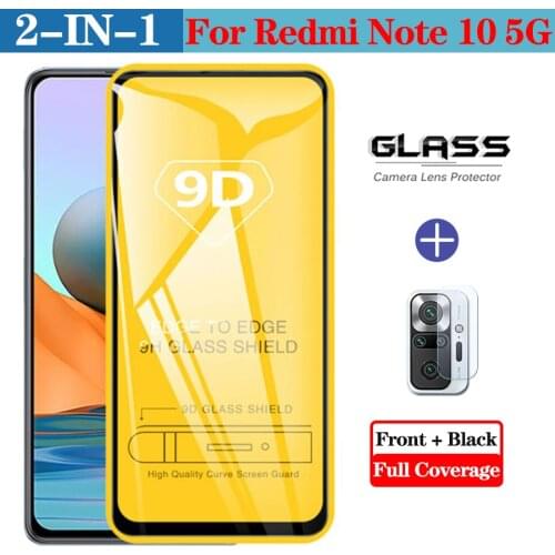 9D Film Protective Lens Glass on For Xiaomi redmi note 10s 10 s 10Pro Max Full Screen Cover Camera protector safety on Mi Note10