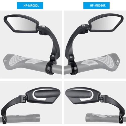 Bicycle rearview mirror Bike Handlebar Mirror Stainless Steel Lens 180 degree rotating Safe Rearview Mirror for bike Accessiores