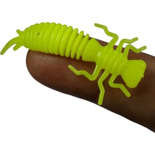 10pcs/lot 40mm 50mm Cannibal Curved Tail Artificial Wobblers Fishing Lures Soft Baits Silicone Shad Worm bait