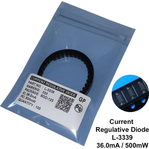100PCS/LOT L-3339 36MA SMD SOD-123 CRD / CURRENT REGULATIVE DIODE NEW Free shipping