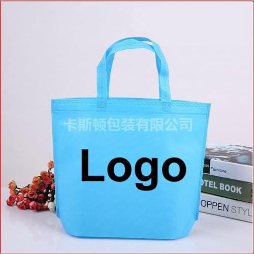 200pcs/lot) size eco-friendly non woven reusable shopping bag with logo
