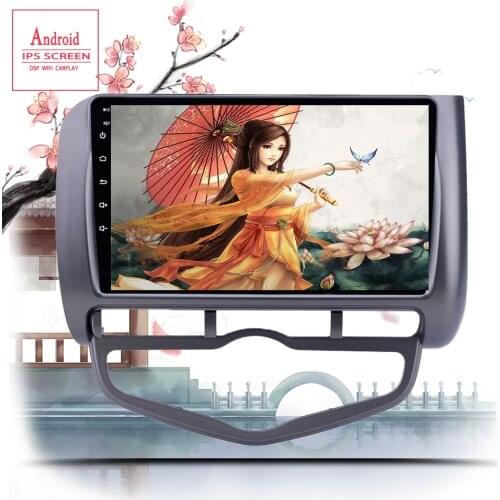 9'' 2 Din No 2 Din Auto Car Radio for Honda Fit Jazz 2004-2007 GPS Multimeida Video Player DVD IPS Wifi Android