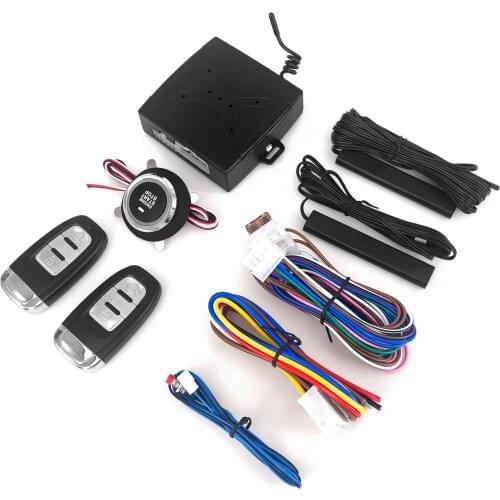 KKMOON Auto Car One Starts Stop Engine System 12Volt One-click Boot System Modify Keyless Access System Alarm System