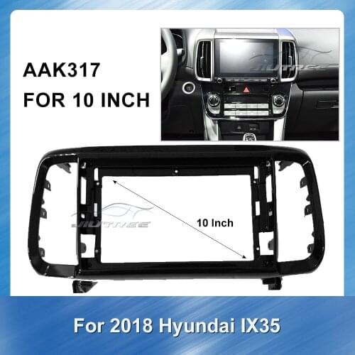 Car DVD Frame Audio Fitting Adaptor Dash Trim Kits Panel For HYUNDAI IX35 2018 Stereo Panel Dash Mount Trim Installation Kit