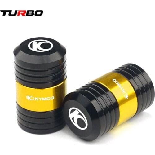 For KYMCO DownTown 200i 300i 350i XCITING K-XCT 250 300 400 AK550 Motorcycle Wheel Tire Valve caps CNC Aluminum Airtight Covers