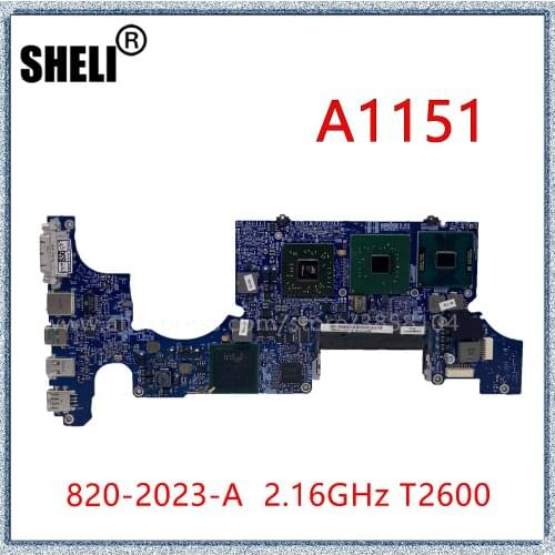 For Macbook A1151 17" Logic Board With 2.16GHz T2600 820-2023-A 661-3977 DDR3 Motherboard 2006