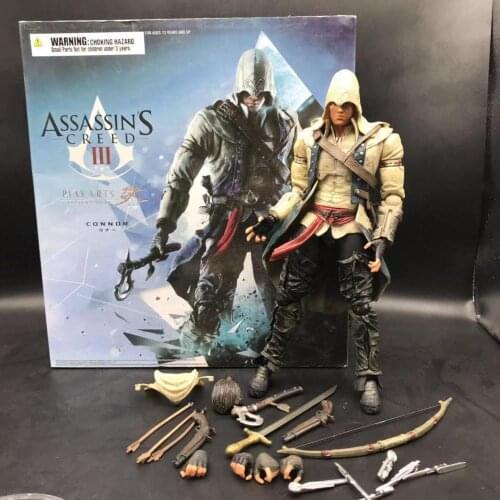 30cm/12inch Assassin creed3 Play Arts Kai Conner Eden Fruit PVC Action Figure Collectible Model Toys Gift Doll
