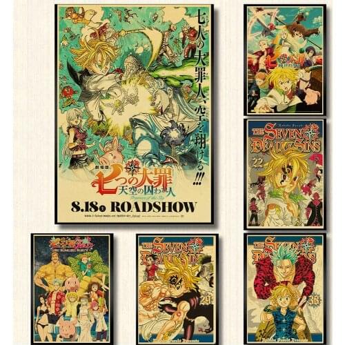 Anime The Seven Deadly Sins 5D DIY Diamond Painting Diamond Embroidery Full Diamond Mosaic Cross Stitch Kits Home Decor Wall Art