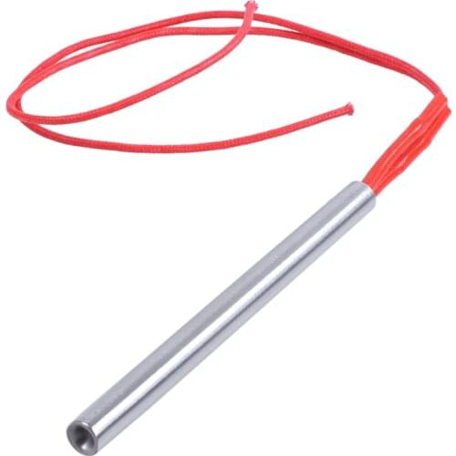 Red 2 Wire 9 5mm x 150mm Stainless Steel Tube Cartridge Heater 500W AC 220V Electricity Generation