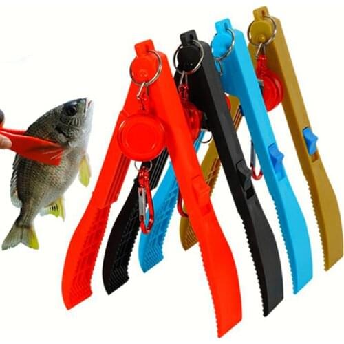Multifunctional Fishing Clip Plastic Fish Catcher Hand Tackle Supplies Gripper Clip Fishing Tool Clamp Controller Barbecue Tools
