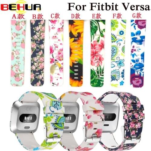 Fashion Soft Silicone Watch Band For Fitbit Versa Strap Wristband Watchband Strap For Fit Bit Versa Smartwatch Colorful Bracelet