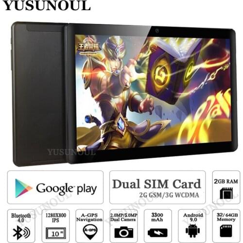 NEW Google Play 64GB MEMORY CARD AS FREE GIFT 2.5D Glass 10 inch tablet PC Android 9.0 OS 32GB ROM Wifi GPS Tablets pc 10 10.1"