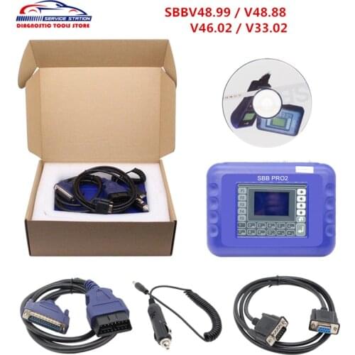 Latest V48.99 SBB Pro2 Key Programmer Add Cars to 2017 PRO 2 SBB V48.88 V46.02 V33.02 Transponder Key Maker Free Shipping